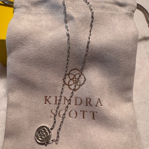 Kendra Scott Silver and Gold Pendant Necklace - Picture 6 of 7